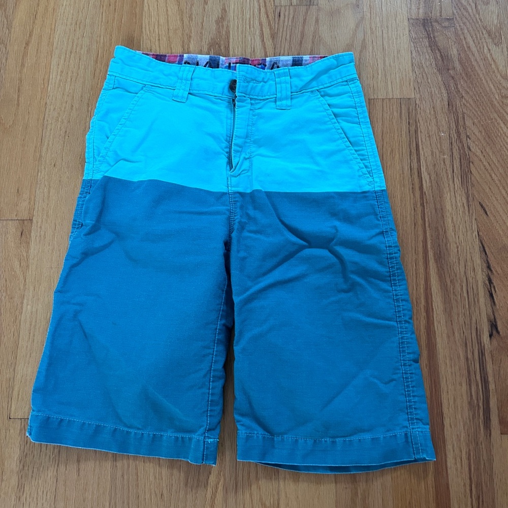 Colorblock Blue Teal Boys Shorts